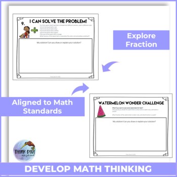 Fun and Engaging Math Journal Prompts  | Summer-Themed Fraction Problem, image 4