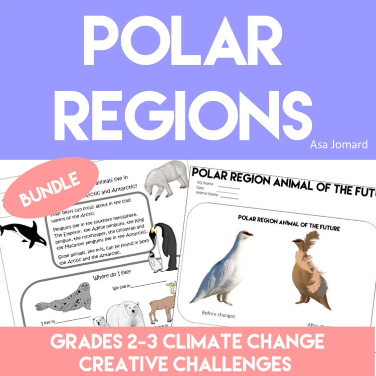Explore Arctic and Antarctica Activities Bundle | Biomimicry and Design