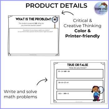 Fun and Engaging Math Journal Prompts FREEBIE | Summer Revision, image 3