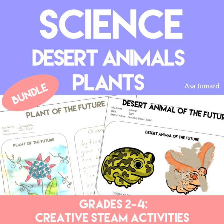 Inspiring Design an Animal and Plant Bundle | Creative STEAM Activities