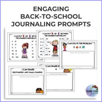 Math Journal Prompts FREEBIE | Back to School Creative Maths Journalling Grades, image 2
