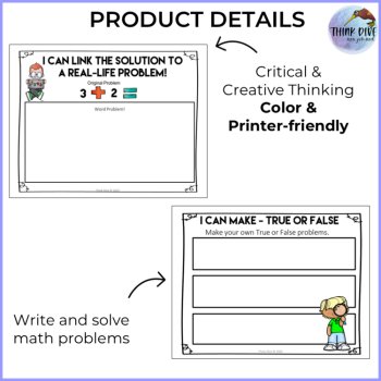 Math Journal Prompts FREEBIE | Back to School Creative Maths Journalling Grades, image 3