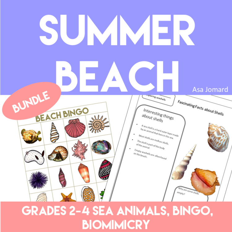 Inspiring Summer Bundle with Writing and Science Activities | Bingo and Games