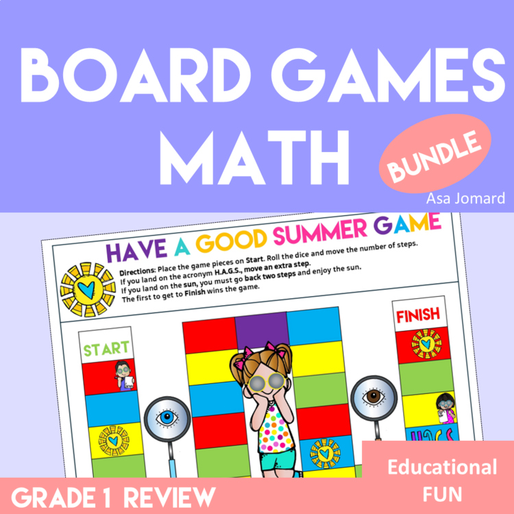 Grade 1 End of Year Math Games | Addition, Subtraction & Word Problems