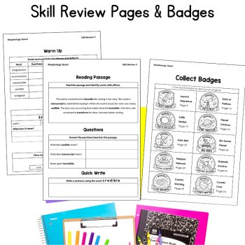 Fun Morphology Unit Word Study Tasks 6th 7th Grade Prefix Suffix Roots Affixes, image 4
