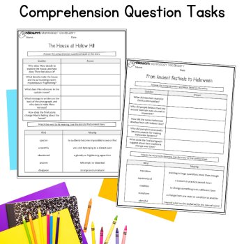 Halloween Morphology Reading Fluency Passages 6th 7th Grade Etymology Vocabulary, image 4