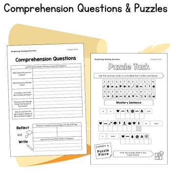 Morphology ELA Reading Activity Puzzles Prefixes Escape Room 5th 6th 7th Grade, image 3