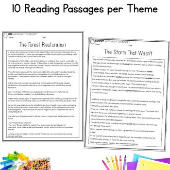 Morphology Science of Reading Fluency Passages Older Students 5th 6th 7th Grade, image 2
