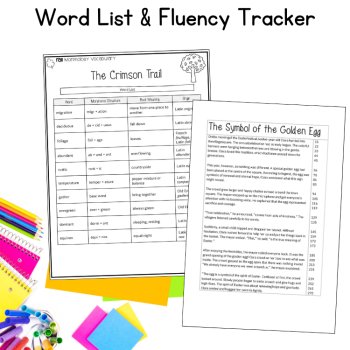 Morphology Science of Reading Fluency Passages Older Students 5th 6th 7th Grade, image 3