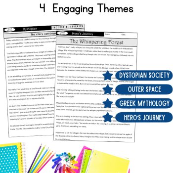 Short Story Reading Passage Comprehension Questions 5th 6th 7th Grade ELA Unit, image 2