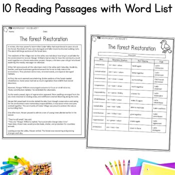 Fall Morphology Passages Science of Reading Aligned Practice ELA 6th 7th Grade, image 2