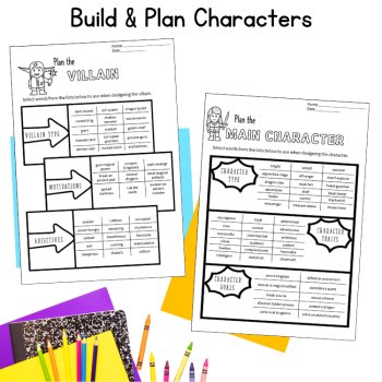 Graphic Visual Novel Comic Book Paper Engaging Writing Activity 5th 6th Grade, image 2
