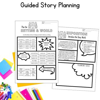 Graphic Visual Novel Comic Book Paper Engaging Writing Activity 5th 6th Grade, image 3