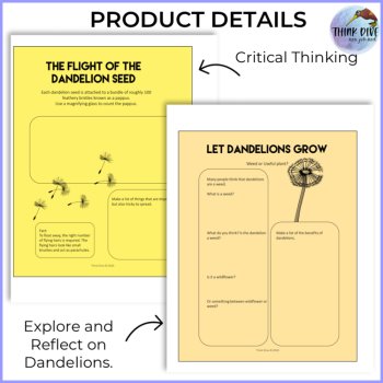 Dandelion Life Cycle Biomimicry Project | Nature-Inspired Design Activities, image 3