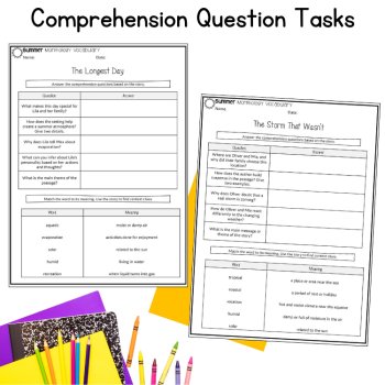 Summer Morphology ELA Passages & Questions Vocabulary Review 5th 6th 7th Grade, image 4