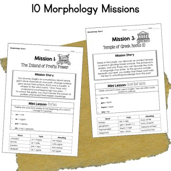 Greek Latin Root Word Study Vocabulary Activities 5th 6th 7th Grade ELA Review, image 2
