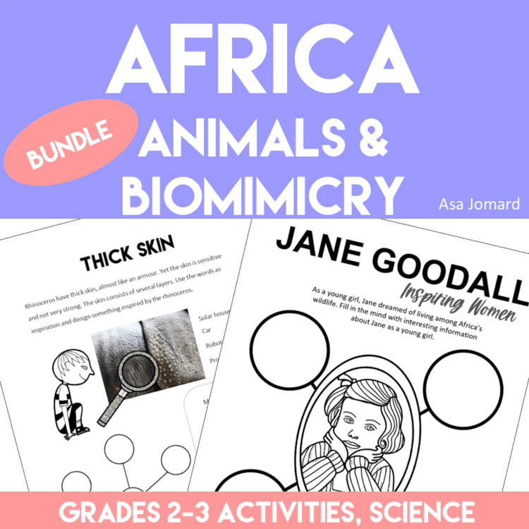 Inspiring African Animal Activities Bundle | Fun Biomimicry Adventures