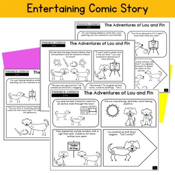 Suffix -ive Comic Story Fluency Passage 3rd 4th Grade Morphology Phonics Review, image 2