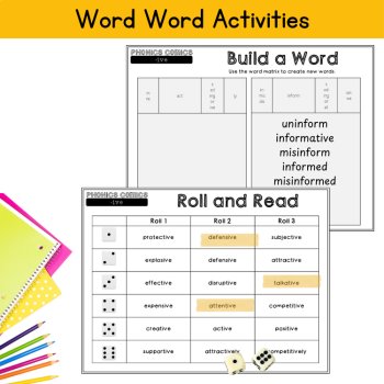 Suffix -ive Comic Story Fluency Passage 3rd 4th Grade Morphology Phonics Review, image 4
