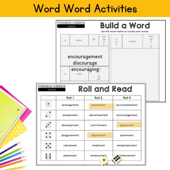 Phonics Review Comic Suffix ment Affixes Reading Morphology Passage Grade 3 4 5, image 4