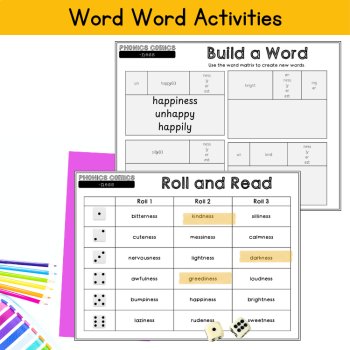 Funny Short Reading Passage 3rd 4th Grade Phonics Comic Morphology Suffix ness, image 4