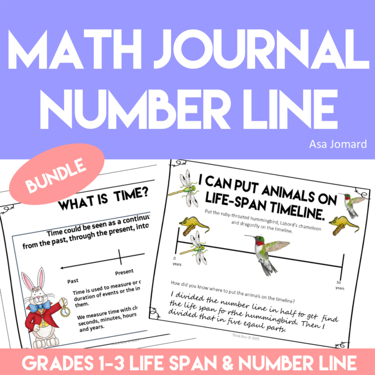 Improve Learning with Easy to Use Math Prompts Bundle | Life Span & Number Line