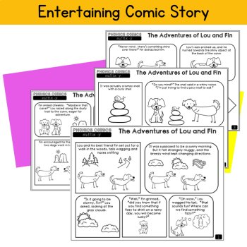 Suffix -y Reading Practice Comic Story & Passage 3rd 4th Grade Morphology Review, image 2