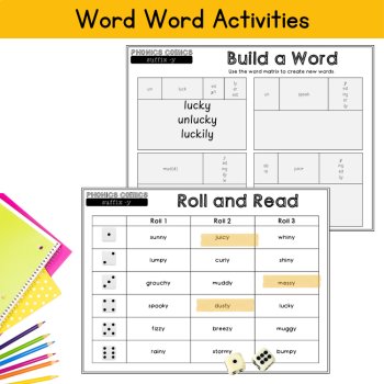 Suffix -y Reading Practice Comic Story & Passage 3rd 4th Grade Morphology Review, image 4