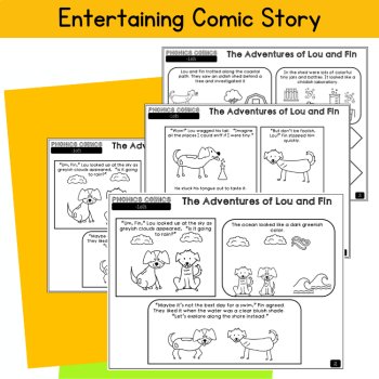 Suffix ish 4th Grade Fluency Passage Reading 3rd Grade Phonics Review Comic UFLI, image 2