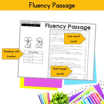 Suffix er or ist Reading Fluency Word Count Comic Fun Activities 3rd 4th Grade, image 3