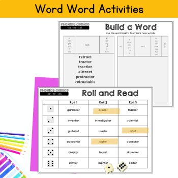 Suffix er or ist Reading Fluency Word Count Comic Fun Activities 3rd 4th Grade, image 4