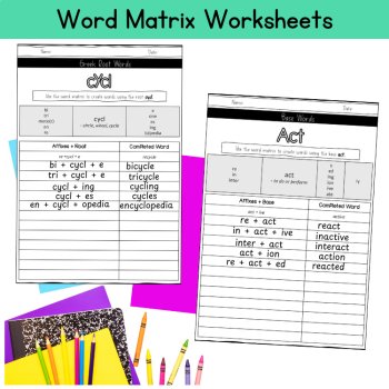 5th 6th Grade Morphology Word Study Building Roots Assessment Root Word Practice, image 3