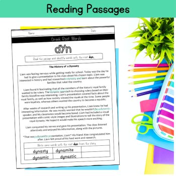 5th 6th Grade Morphology Word Study Building Roots Assessment Root Word Practice, image 4