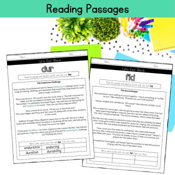 Latin Roots Morphology Matrix & Word Sums with Reading Passages 5th 6th Grade, image 4