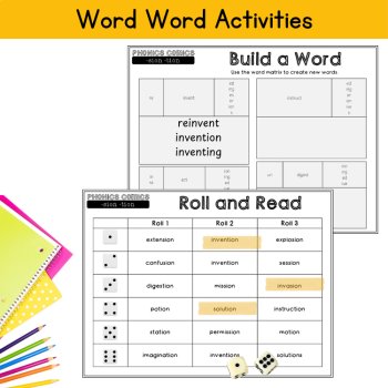 Suffix tion sion Reading Passages Grade 3 4 UFLI Aligned Decodable Phonics Comic, image 4