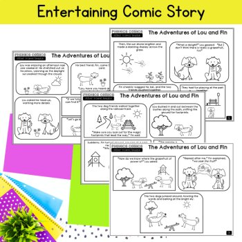 Vowel Team Decodables 2 Syllable Words Multisyllabic 4th Grade Comic Fun Reading, image 2