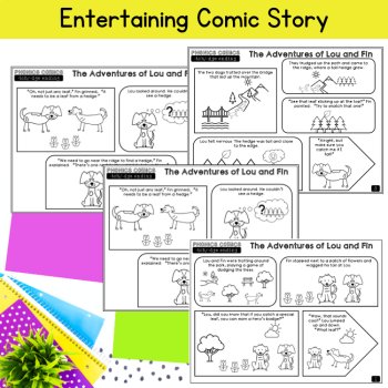 Trigraph tch & dge Decodable Fluency Phonics Comic & Worksheets 3rd 4th Grade, image 2