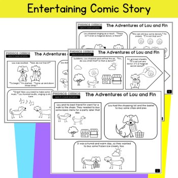Open & Closed Syllables Decodable Reading Passage & Worksheets Word List 3rd 4th, image 2