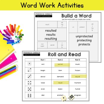 Open & Closed Syllables Decodable Reading Passage & Worksheets Word List 3rd 4th, image 4