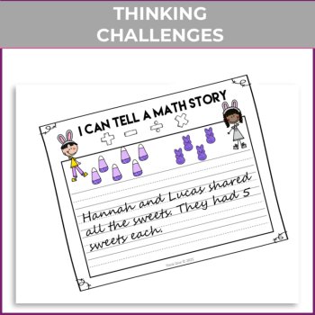 Improve Learning with Easter Fraction Math Journal Prompts | Write Math Stories, image 2