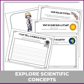 Engaging Space Activities Bundle | Journal Prompts with Game and Posters, image 2