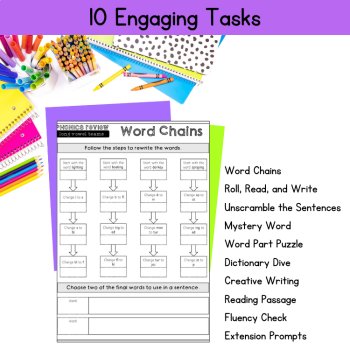 Multisyllabic Words with Vowel Teams 2 Syllable Worksheets 3rd 4th Grade Phonics, image 4