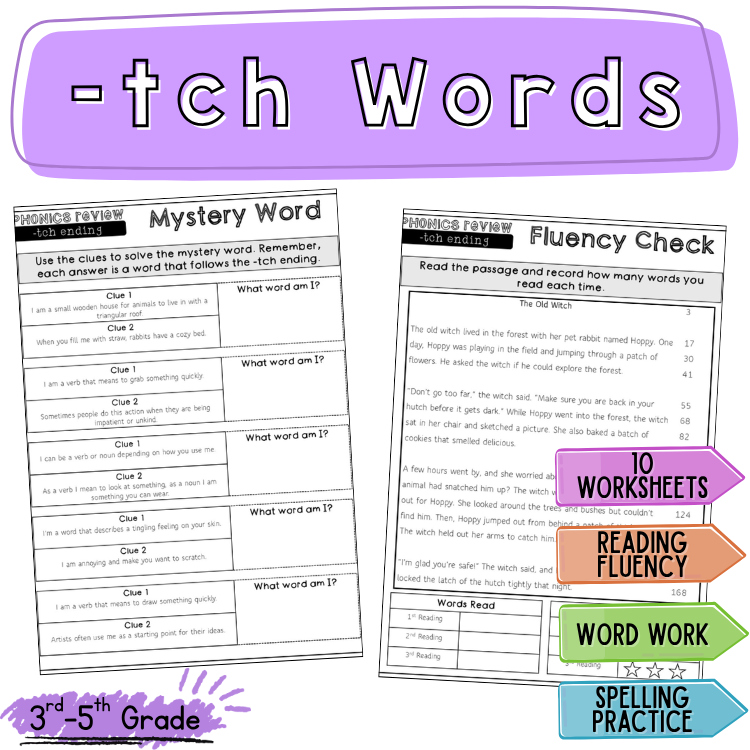 Phonics Practice Worksheet Older Students Trigraph Reading Passage 3rd 4th Grade