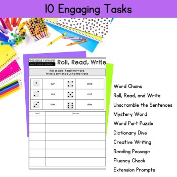 Open Closed Syllables Third Grade Fluency Activities Decodable Reading Practice, image 4