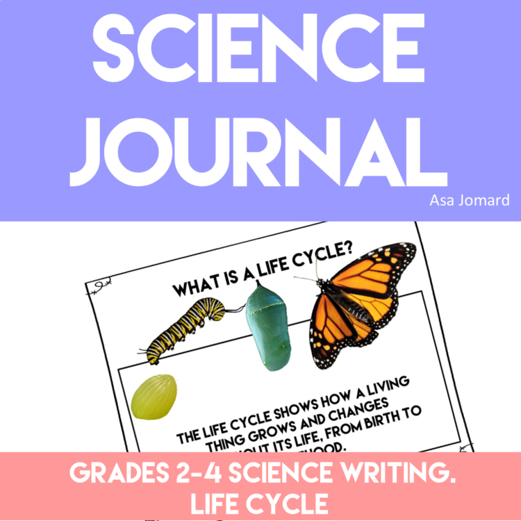 Engaging  Life Cycle Science Journal Prompts | Write Creative Nonfiction Stories