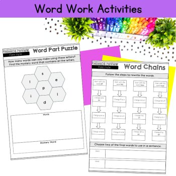 Floss Rule Worksheet & Decodable Reading Passage 3rd 4th Phonics Review Practice, image 3