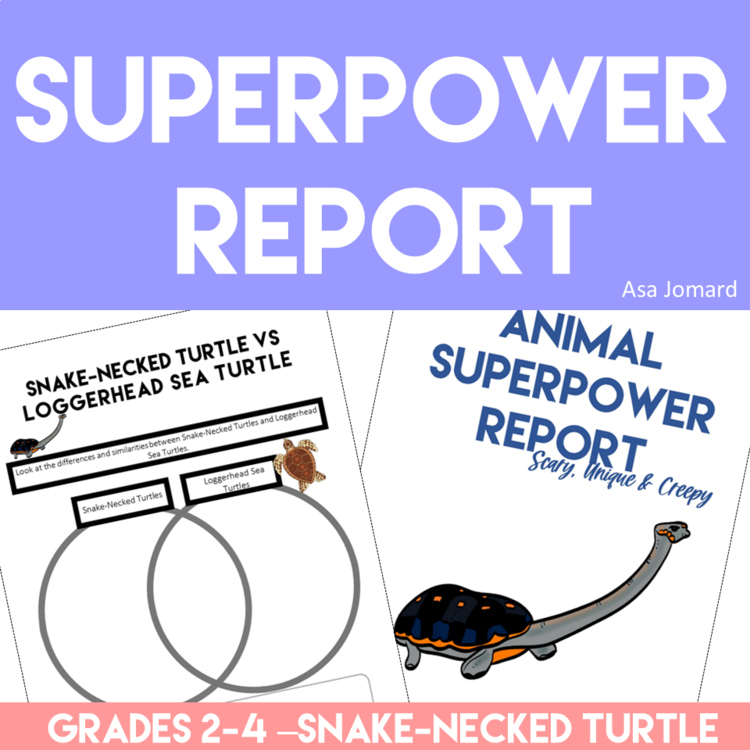 Unique Snake-Necked Turtle Activities | Write a Superpower Report