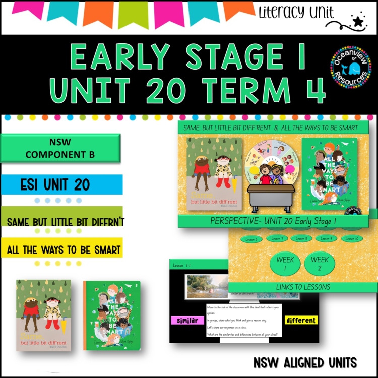 SAME BUT DIFF'RENT, PERFECT Unit 20,  unit ES1 Term 4, NSW DET  Component B