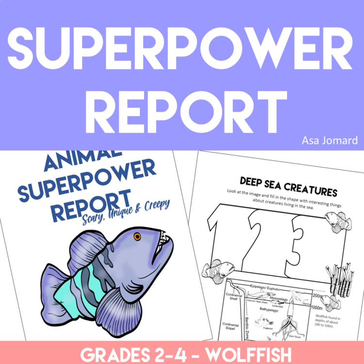 Engaging Wolffish Superpower Report | Design Inspired Activities