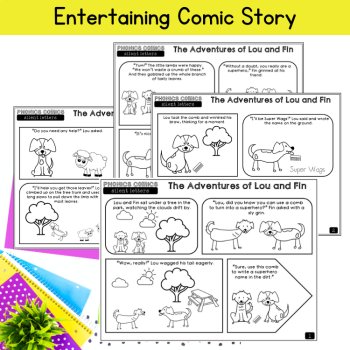 Phonics Comic Story 3rd 4th Grade Silent Letters Reading Fluency Activities, image 2